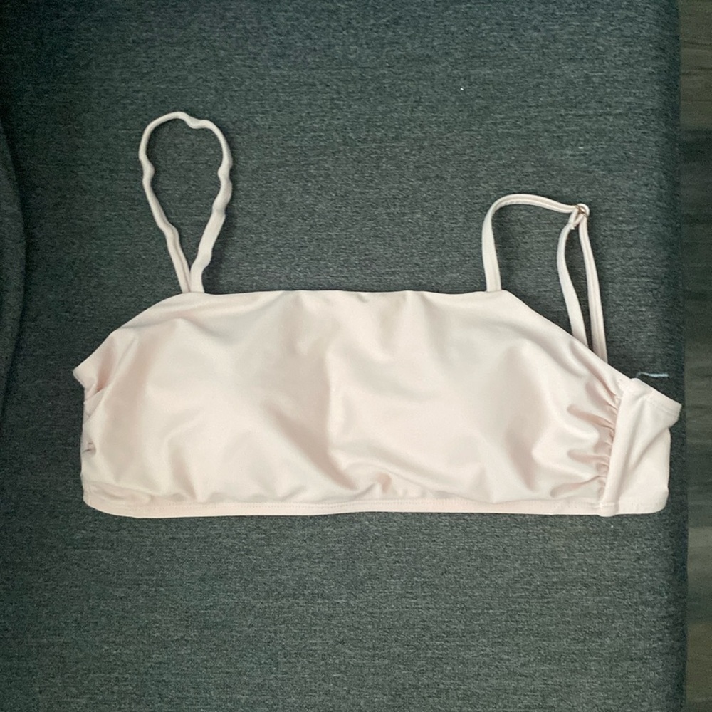 Gently used light pink top and bottoms swimwear piece from Target